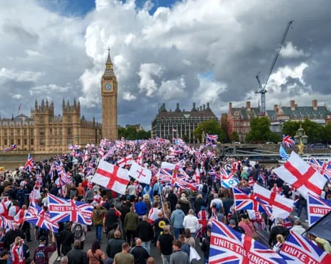 Exiting the UK Tommy Robinson Protest: A Concerning Insight