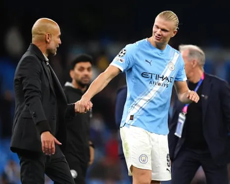 Haaland Becomes Part of Elite Champions League Half-Century Group, Hailed by Guardiola as Ronaldo and Lionel Messi's Fellow Monster