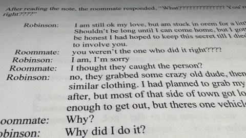 Detailed Text Exchange Between Conservative Commentator Accused and Co-resident