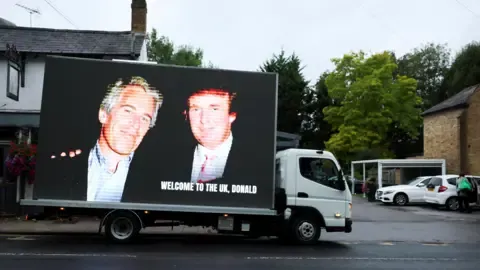 Several Arrests Made Following Donald Trump and Jeffrey Epstein Images Displayed on Windsor Castle
